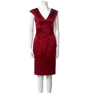 KAREN MILLEN red satin dress Size: S